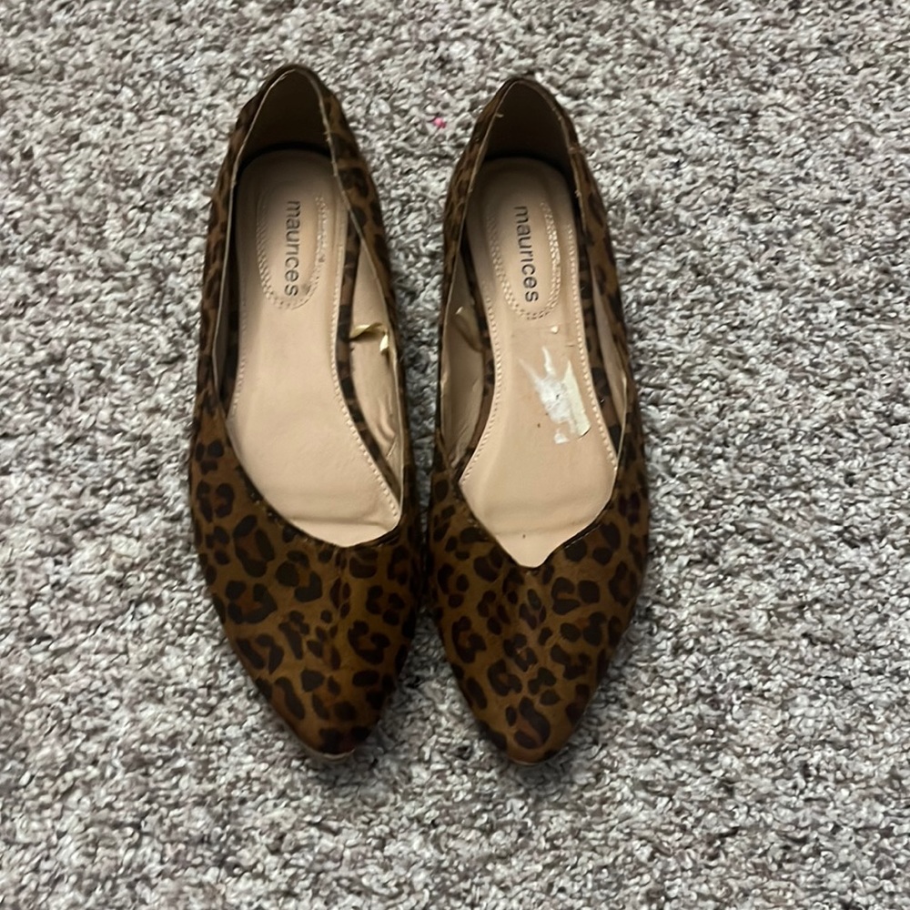 Animal print flats. Very comfortable and stylish.